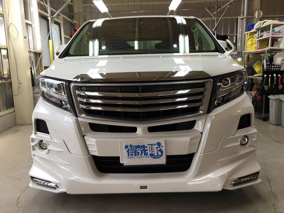 2アルファード・プレミアムコーティング・正面より