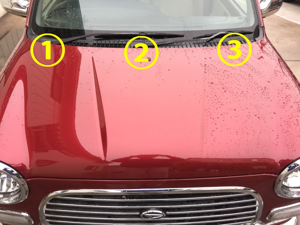 撥水コーティングと親水コーティングの実験