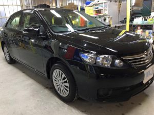 3アリオンのガラスコーティング・運転席側前方より