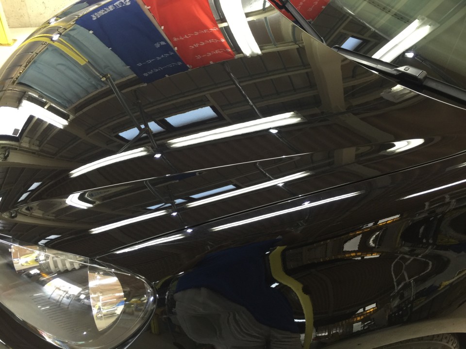 VWゴルフ・プレミアムコーティング・ボンネット