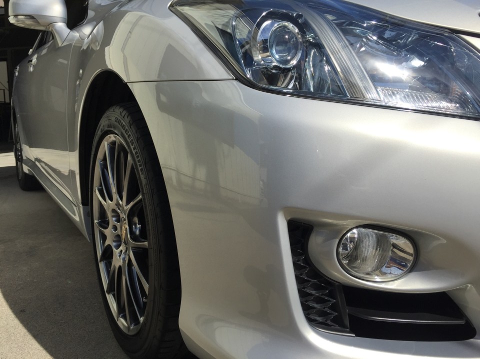 クラウン(180系)・ヘッドライトクリーニング後の運転席側ヘッドライト