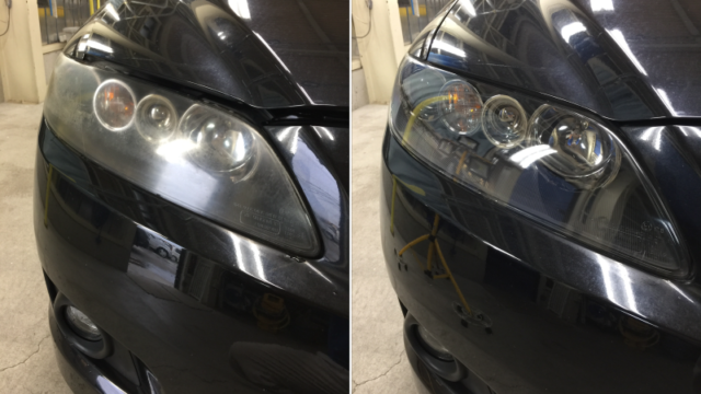 ヘッドライト磨きBefore&After