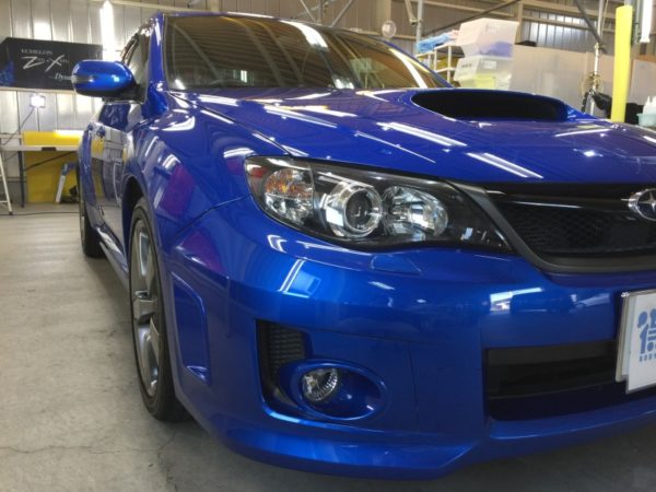 インプレッサ・エシュロンゼンゼロ施工後の運転席側ヘッドライト付近