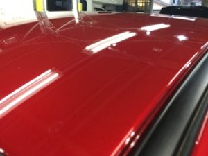 アクセラ・プレミアムコーティング後のルーフ