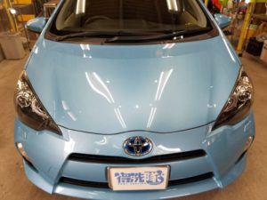 アクア・プレミアムコーティング後のボンネット2