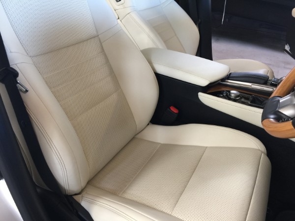レクサスGS・レザーコーティング施工後の運転席