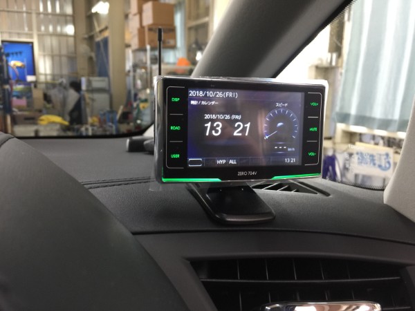 アルファード・レーダー探知機取付