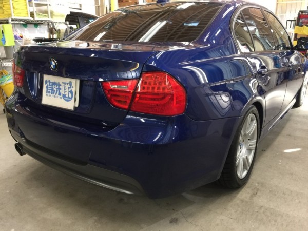 BMW3・ハイモースコート施工後のリア