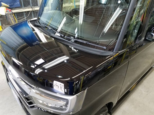 NBOX・プレミアムコーティング後のボンネット2