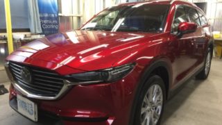 CX-8・プレミアムコーティング＆電装品取付