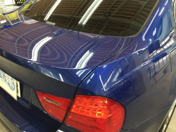 BMW3・ハイモースコート施工後のトランク周り