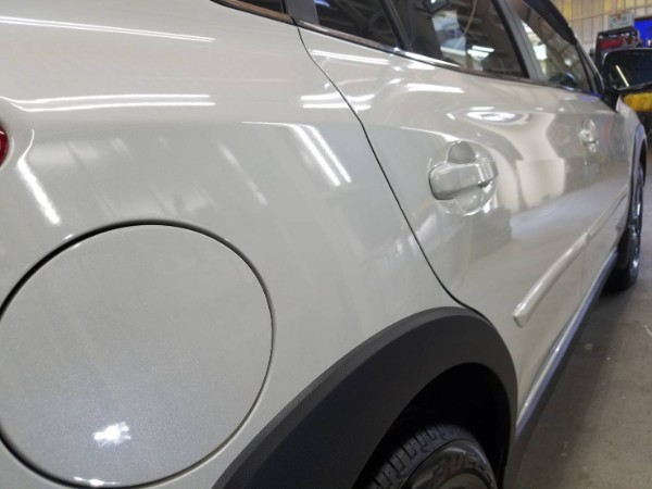 XV・プレミアムコーティング後の右クォーターパネル付近