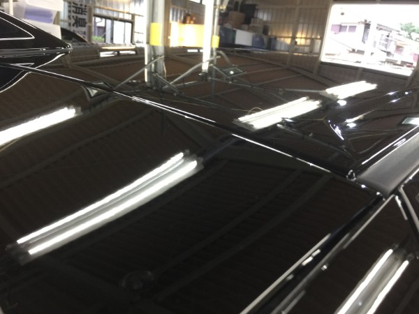 プリウス・ハイドロフィニッシュ施工後のルーフ