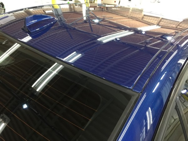 BMW3・ハイモースコート施工後のルーフ