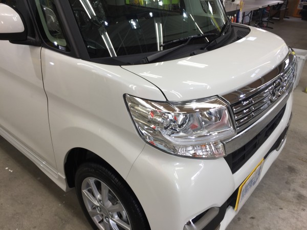 タント・プレミアムコーティング後のボンネット