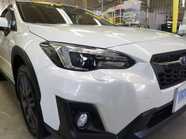 XV・プレミアムコーティング後の右ヘッドライト付近