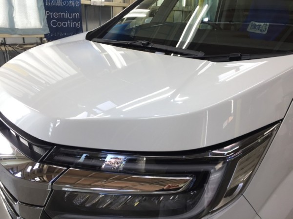 ステップワゴン・プレミアムコーティング施工後のボンネット