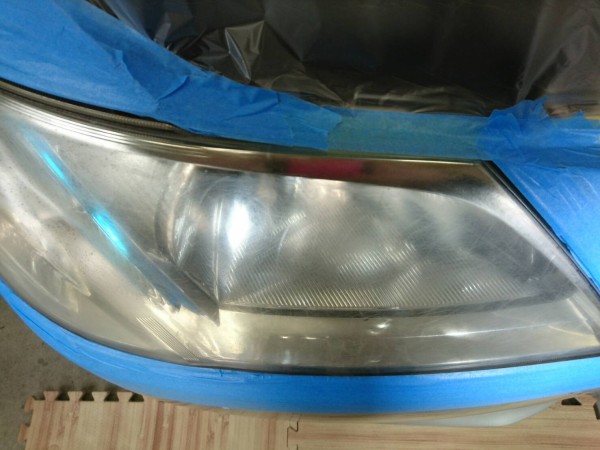 エクシーガ・ヘッドライト磨き＆コーティング4Before