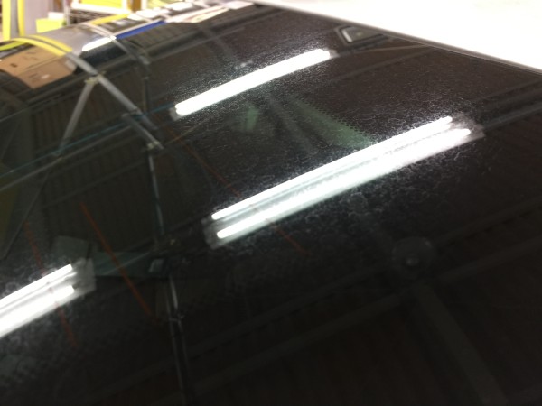 クラウン・リアガラスウロコ取り1Before