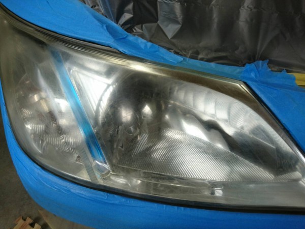 エクシーガ・ヘッドライト磨き＆コーティング3Before