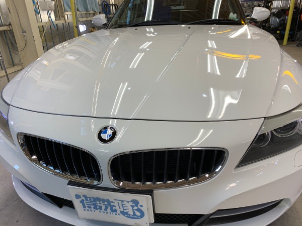 BMWZ4・スタンダードコーティング後のボンネット