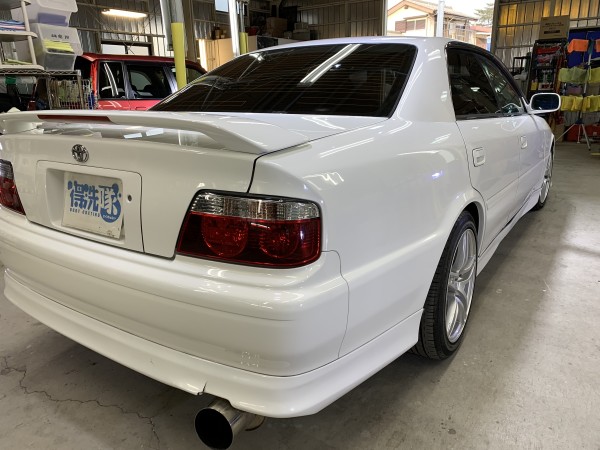 チェイサー・コーティング＆鈑金修理後の右クォーター付近