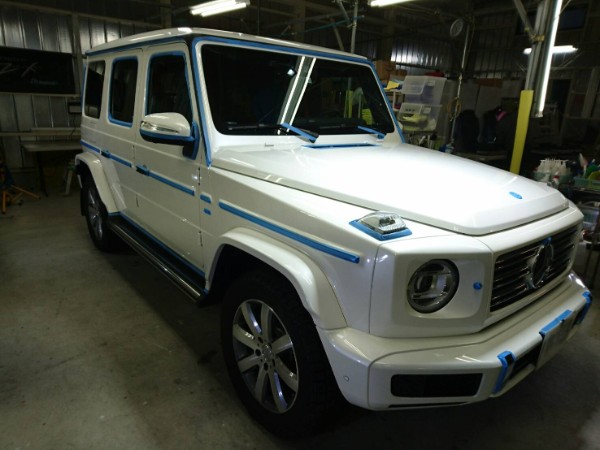 ゲレンデ・プレミアムコーティング施工中2