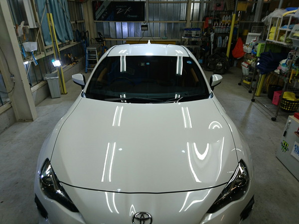 86・Sプレミアムコーティング後のボンネット