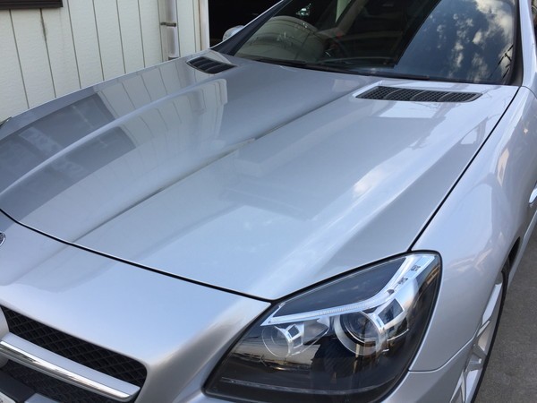 メルセデスベンツSLK・Sプレミアムコーティング後のボンネット