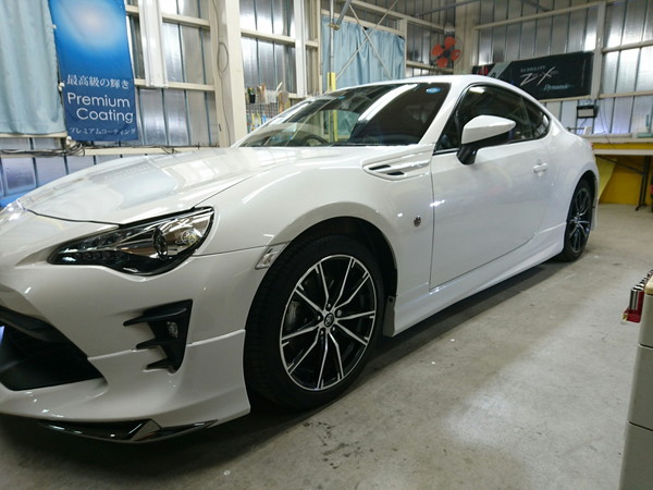 86・Sプレミアムコーティング後の左フェンダー付近