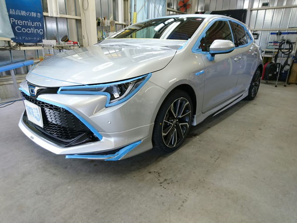 カローラスポーツ・コーティング施工前準備