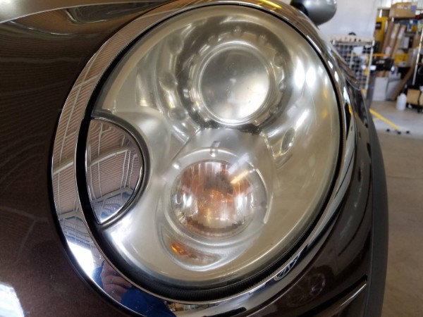 ミニ・ヘッドライトコーティング1・Before