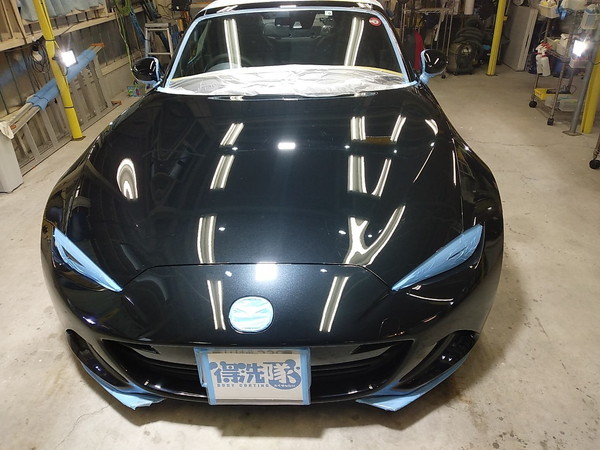 ロードスター・プレミアムコーティング施工中2