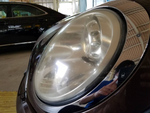 ミニ・ヘッドライトコーティング3・Before