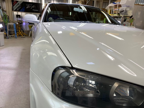 GT-R・ハイモースコート施工後のボンネット2