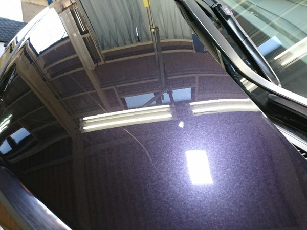 ヴェルファイア・Sプレミアムコーティング後のボンネット