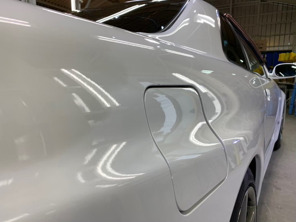 GT-R・ハイモースコート施工後の右クォーターパネル付近