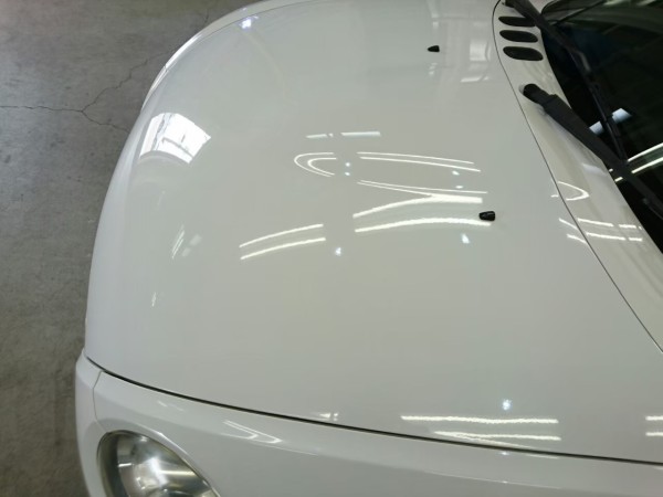 コペン・プレミアムコーティング後のボンネット