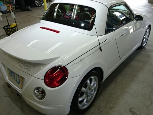 コペン・プレミアムコーティング後のトランク