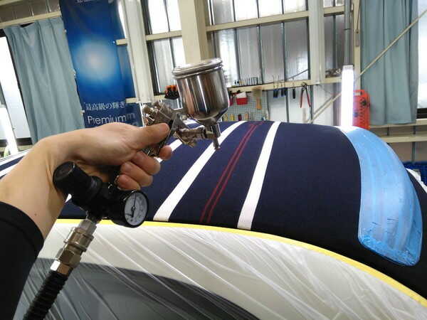 フィアット500C・幌コーティング