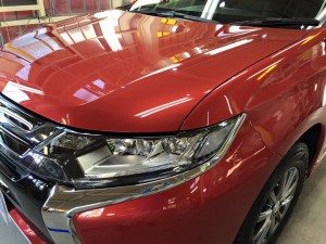 得洗隊でカーコーティングを施工したアウトランダーPHEV