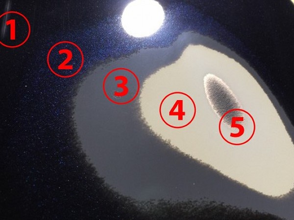 塗装面を鉄板まで研磨してみた