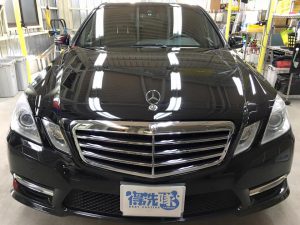 2メルセデスベンツE550・スタンダードコーティング（ボンネット）