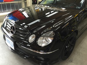 AMG・E55ツヤツヤなボンネット