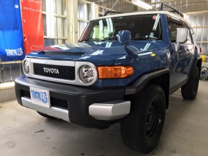 クイックフッ素コーティング・FJクルーザー前方より