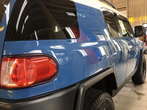 クイックフッ素コーティング・FJクルーザー運転席側後方より