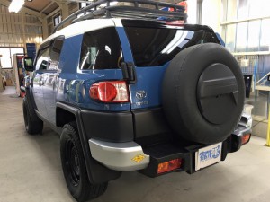 タイヤカバーをラッピング後（FJクルーザー）