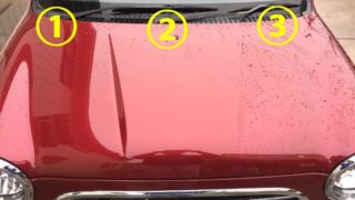 撥水コーティングと親水コーティングの実験