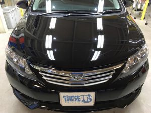 2アリオンのガラスコーティング・正面より