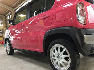 ハスラー・スタンダードコーティング・助手席側後方より